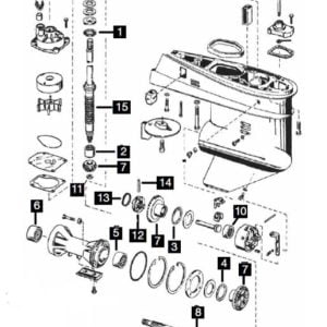 JOHNSON EVINRUDE LOWER UNIT
