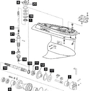 JOHNSON EVINRUDE LOWER UNIT