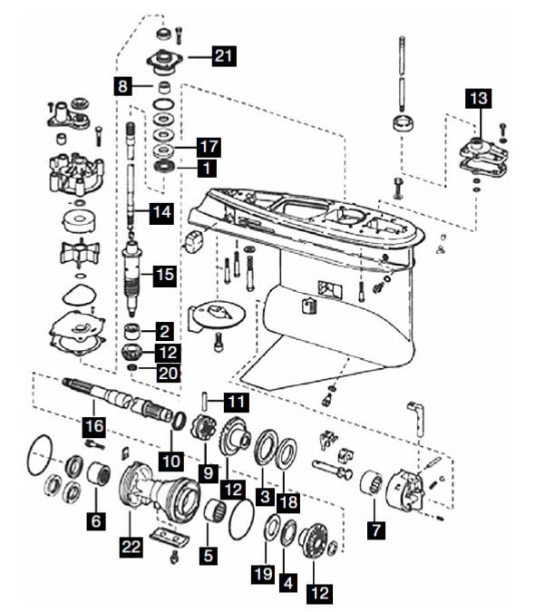 JOHNSON EVINRUDE V4 BIG FOOT