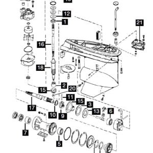 JOHNSON EVINRUDE LOWER UNIT