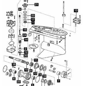 JOHNSON EVINRUDE V6 LOWER UNIT